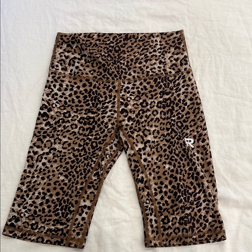Ragdoll Brown and Black Athletic Shorts Leopard Print
